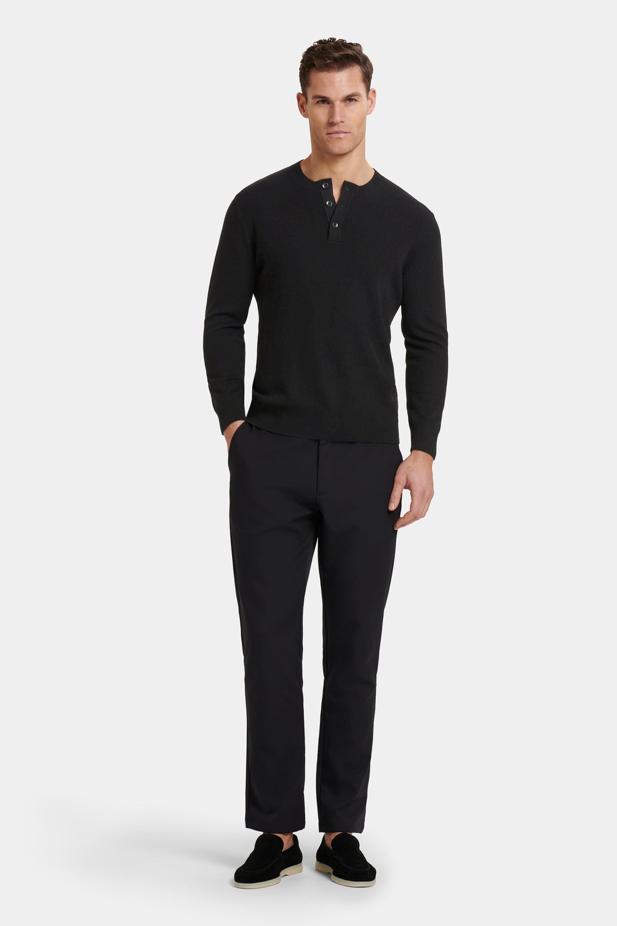 THE BARNA HENLEY SWEATER
