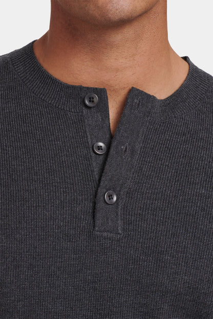 THE BARNA HENLEY SWEATER