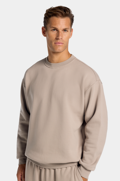 DER MILAN OVERSIZED RUNDHALSPULLOVER