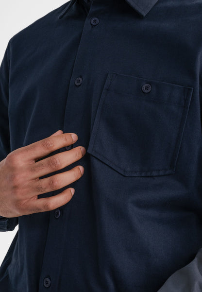 Camisa de sarga estilo ASHUTOSH