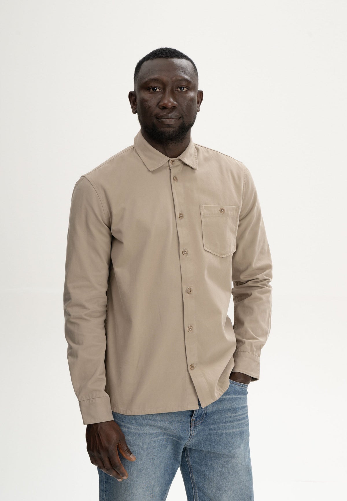 Camisa de sarga estilo ASHUTOSH