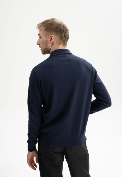 Langarm Strick Poloshirt Style HARISH