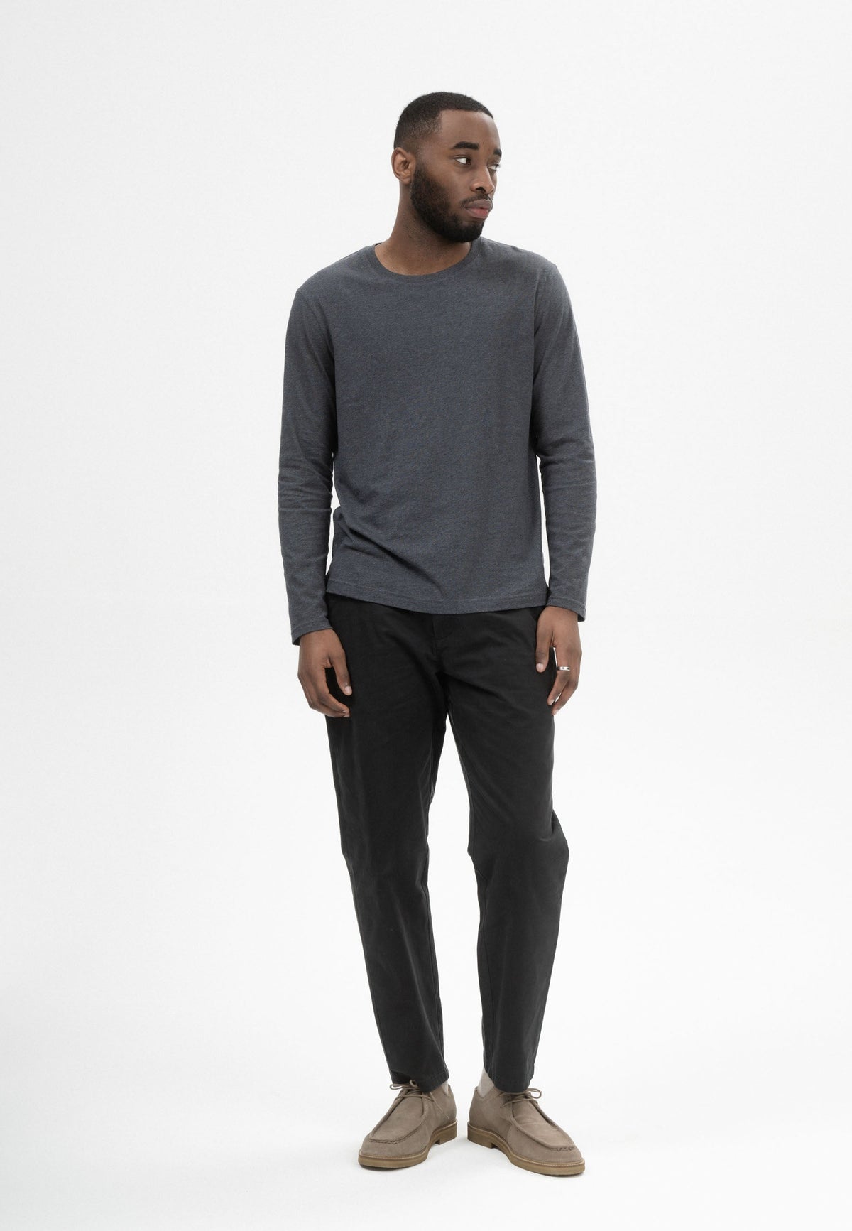 Basic Langarmshirt Style JERIN