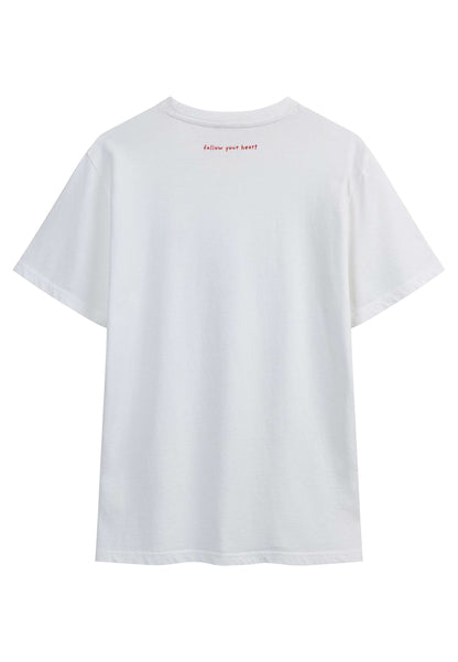 Camiseta gruesa estilo PRAVIN con bordado
