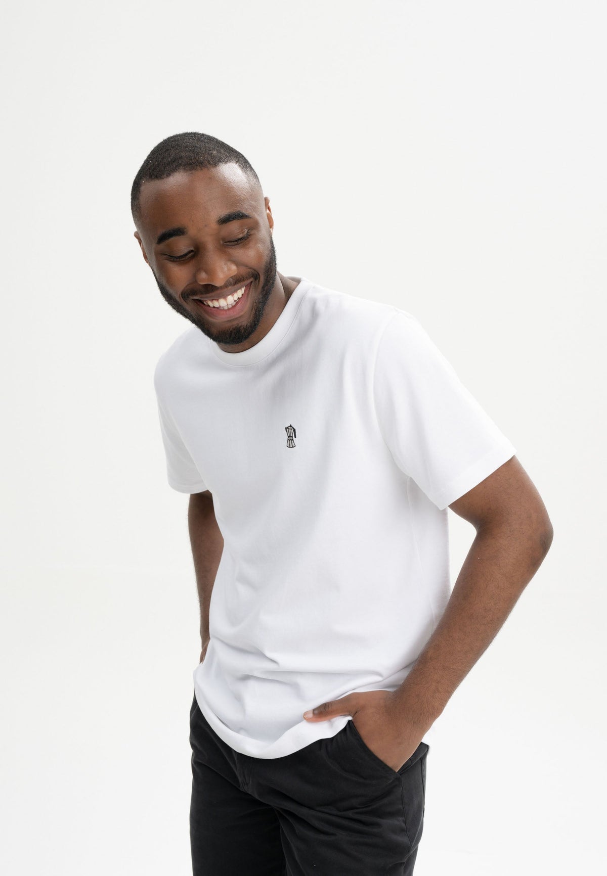 Camiseta gruesa estilo PRAVIN con bordado