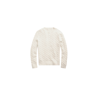 Classic RL Cable-Knit Cotton Sweater - Cream