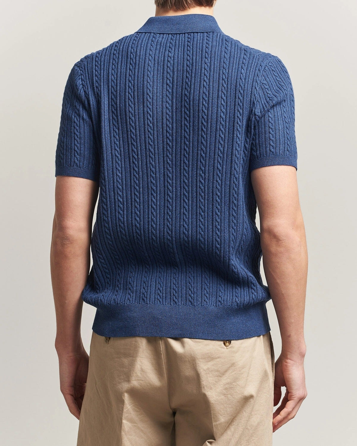 Rustic Heathered Cotton Polo Shirt