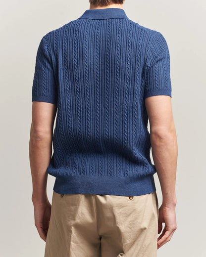 Rustic Heathered Cotton Polo Shirt
